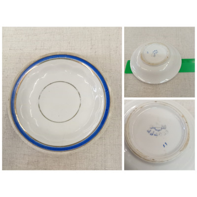 Блюдце, розетка. Фарфор Чудово СССР.  1958-1962 гг. D: 10,7 см.