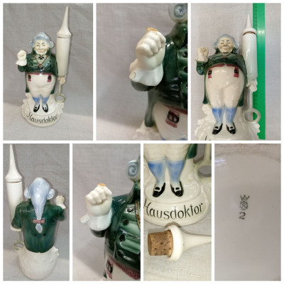 Штоф, графин. Hausdoktor. Фарфор. Германия. 1930-1956 гг.