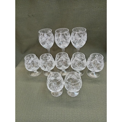 Бокалы, фужеры для вина, коньяка. Хрусталь СССР. 