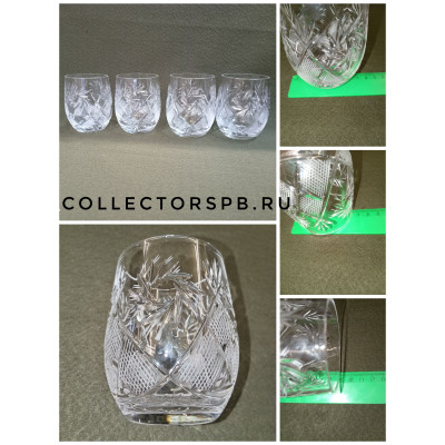 Стаканы, бокалы. Хрусталь. СССР. 