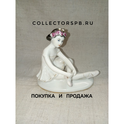 Статуэтка "Юная балерина Дашенька". Фарфор ЛФЗ СССР. 
