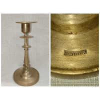 Подсвечник. Бронза. Российская империя. Клеймо: Юдин. Высота: 18,2 см.