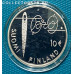 Монета 10 евро 2010 год. Финляндия. Минна Кант. Серебро, эмаль. 