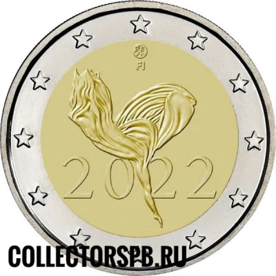 Монета 2 евро 2022 год. Финляндия. Балет. 
