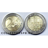 Монета 2 евро 2025 год. Франция. Нотр-Дам де Пари. Собор Парижской Богоматери. 