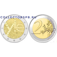 Монета 2 евро 2026 год. Финляндия. Радио. 