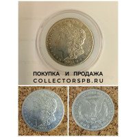 Монета 1 доллар 1921 год. США. Морган.