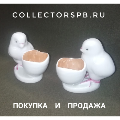 Подставка для яиц "Цыпленок" Фарфор Дулево. 