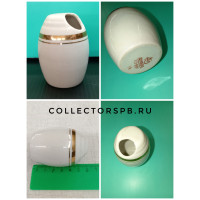 Горчичница. Фарфор. Дулево. 1963 год. СССР. Высота: 6 см. 