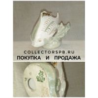 Статуэтка рыба Карп. Фарфор Дулево СССР. 1954 год. В отличном состоянии. 