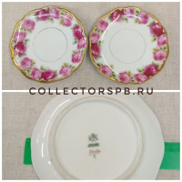 Блюдце "Роза". Фарфор Бавария.  Kronach Bavaria Chrysantheme., позолота. Диаметр: 15,4 см.