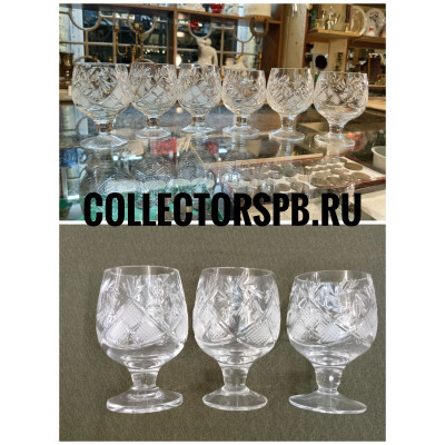 Рюмки 6 штук. Хрусталь. 