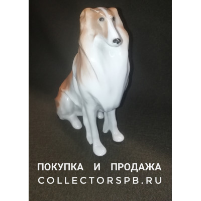 Статуэтка собака "Колли". Фарфор ЛФЗ СССР. 