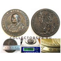 Пaмятнaя мeдaль 1893 год. Вcемирная выставкa в Чикагo и Колумбийcкaя выcтавкa. Бpонзa, пaтиниpoвaние.