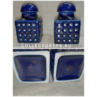 Парные чайницы, (банки, флаконы). Фарфор. Новгород. Возрождение. СССР. В отличном состоянии. 