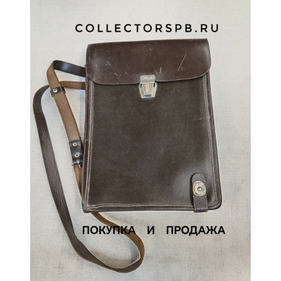 Планшет, офицерская полевая сумка. СССР. Кожа