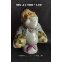 Статуэтка "Узбек с арбузами". Турсунзадеевский Фарфоровый Завод. СССР. 