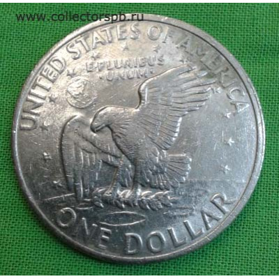 Монета 1 доллар США. "Лунный доллар" 1971 год.